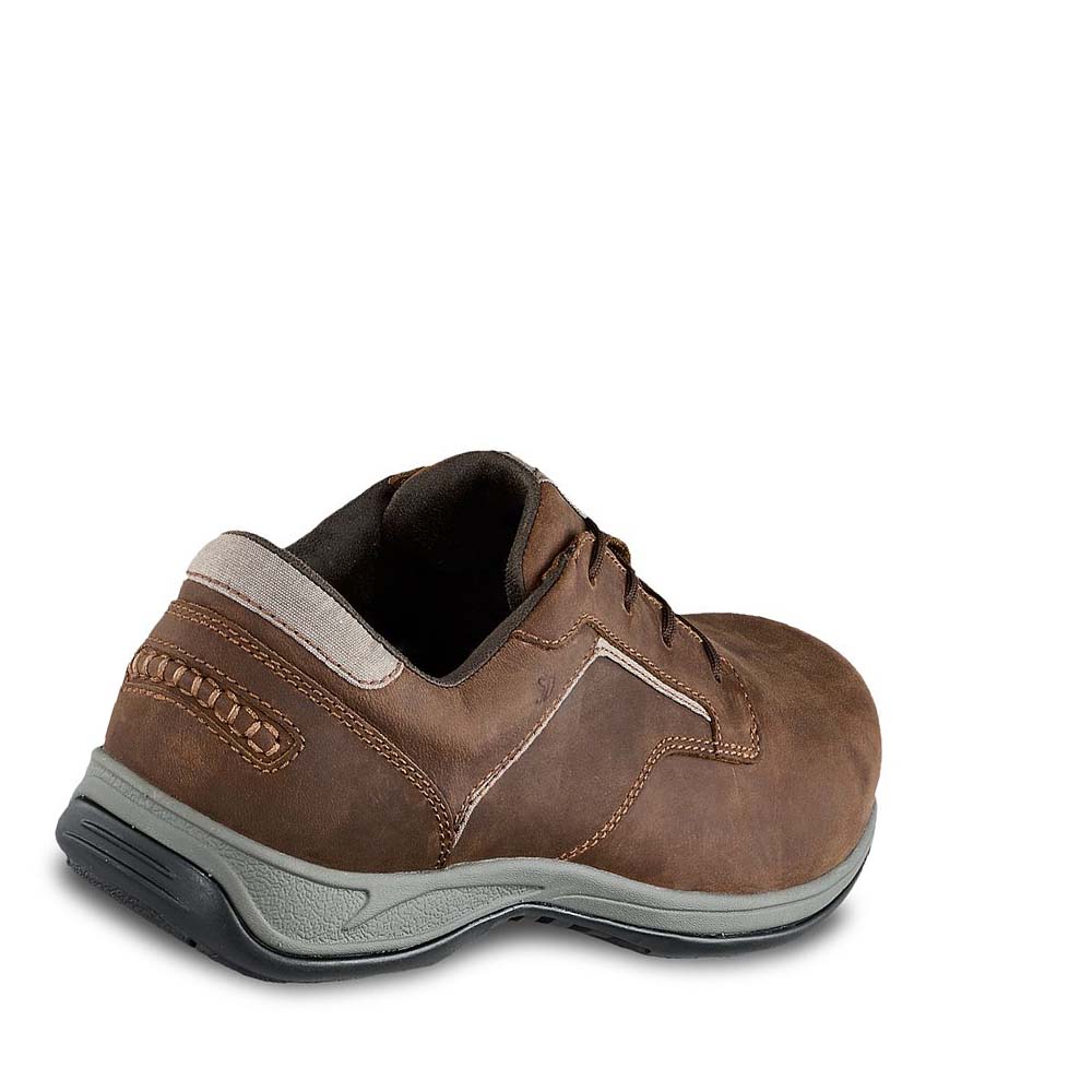 Red Wing ComfortPro Safety Toe Men's Oxfords Shoes Brown | ZA 18XYU